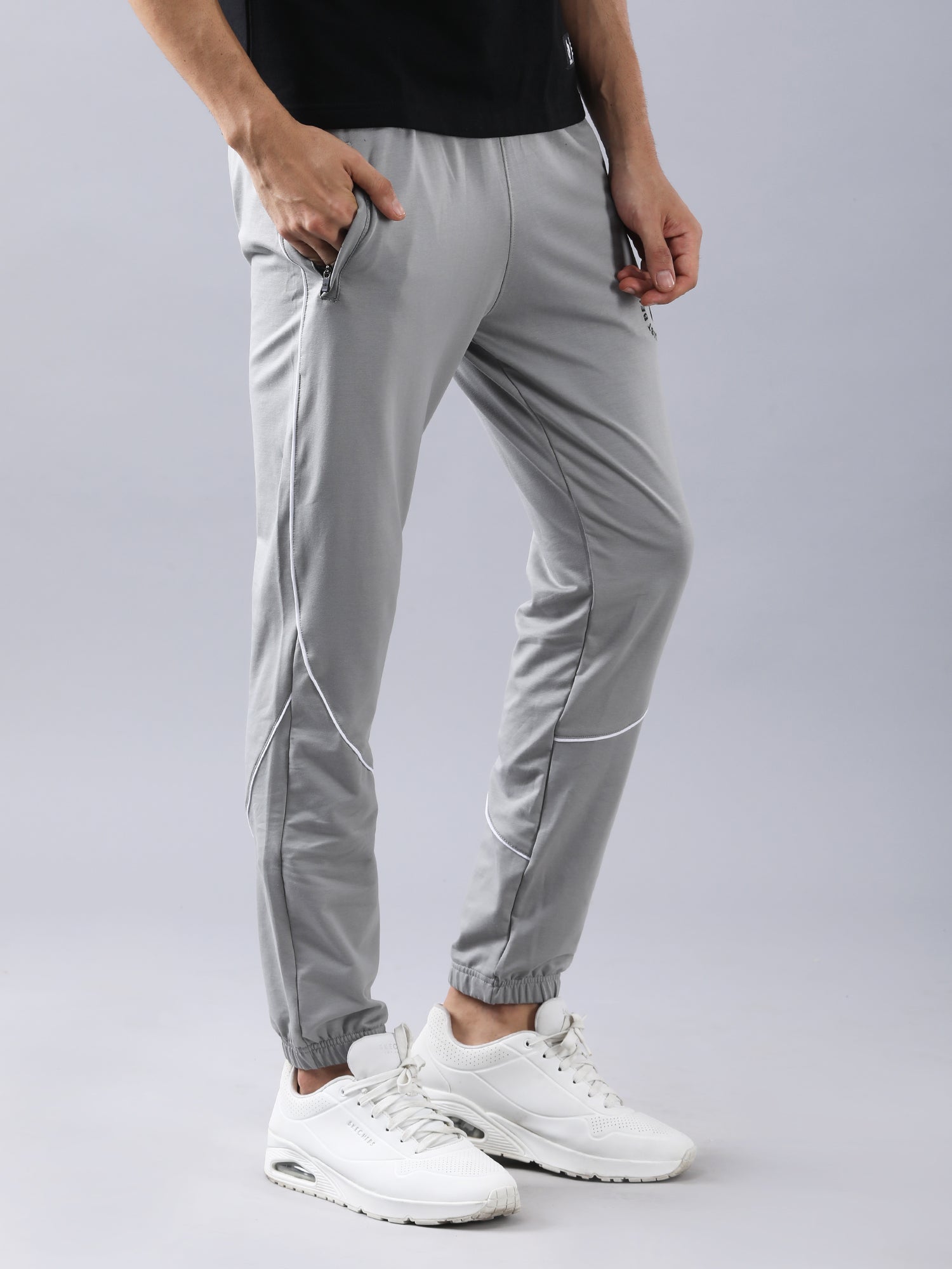 Cotton Track Pants Grey