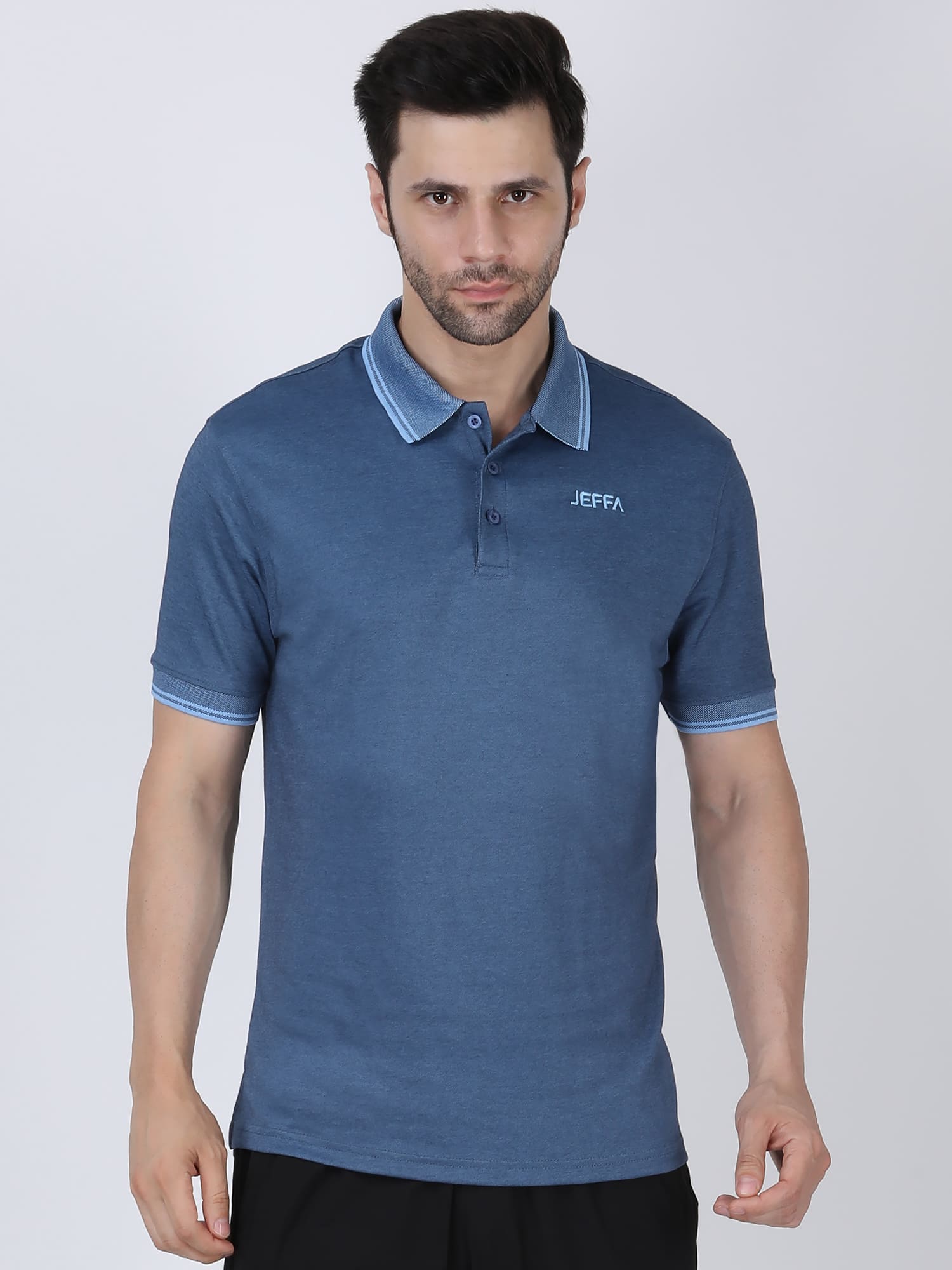 Jeffa Denim Essential Polo T-shirt For Men