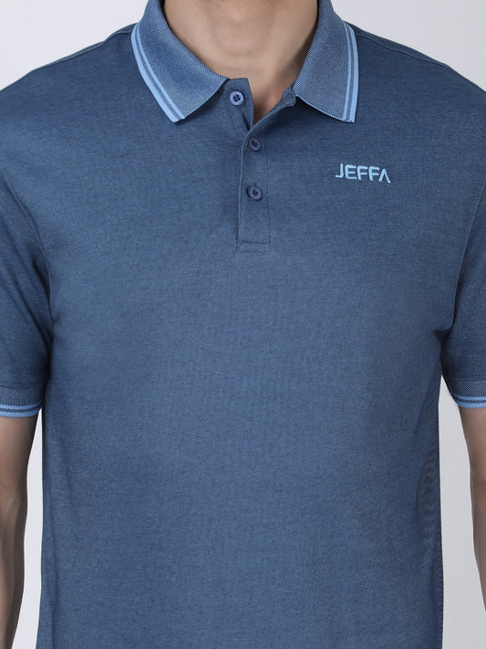 Jeffa Denim Essential Polo T-shirt For Men