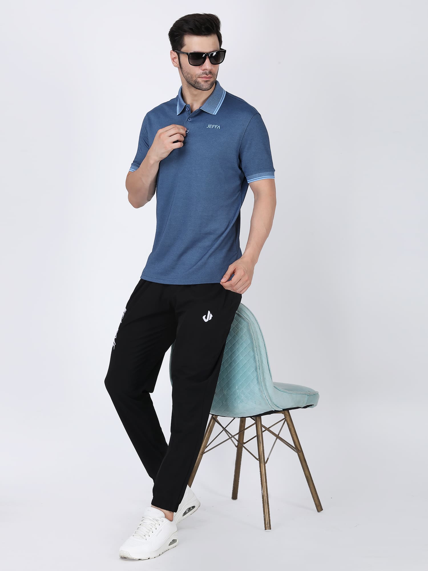 Jeffa Denim Essential Polo T-shirt For Men