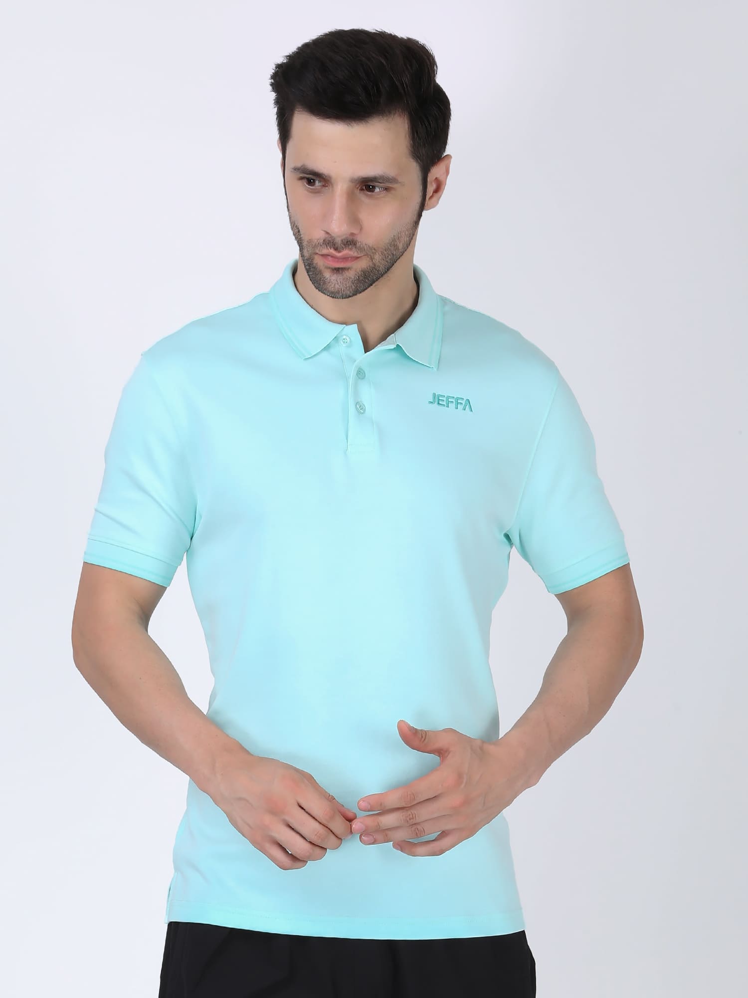 Jeffa Mint Green Essential Polo T-shirt