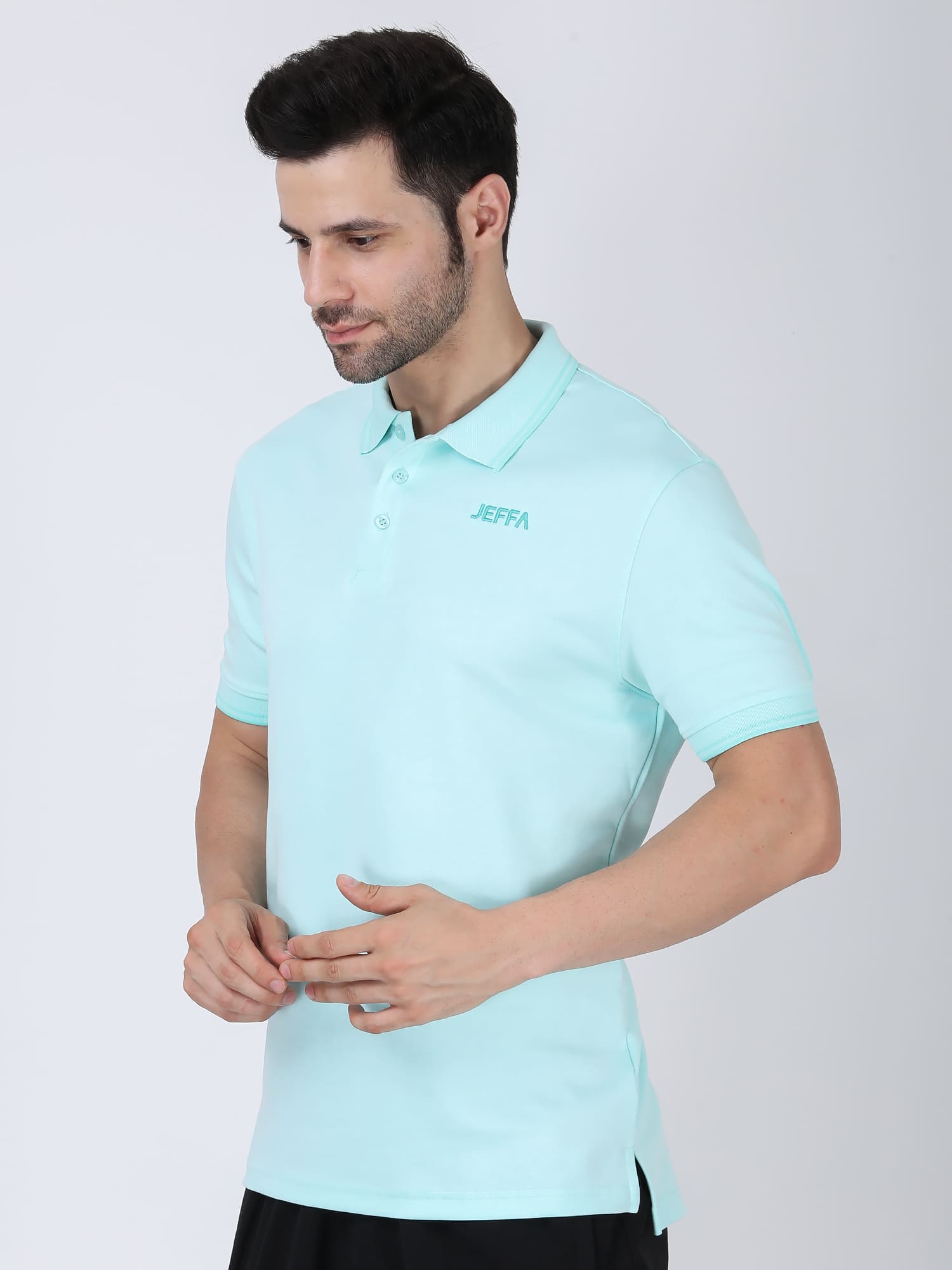 Jeffa Mint Green Essential Polo T-shirt