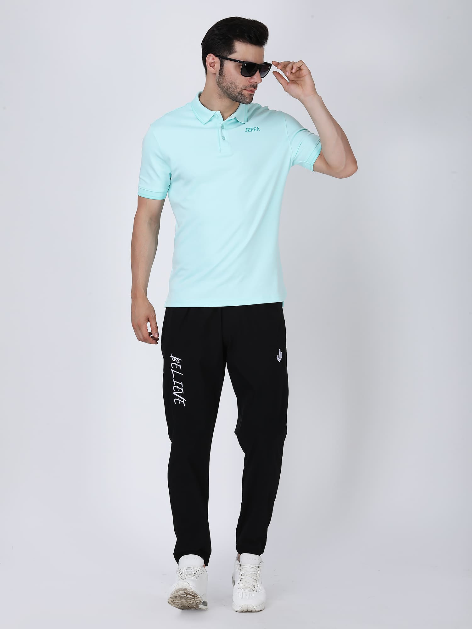 Jeffa Mint Green Essential Polo T-shirt