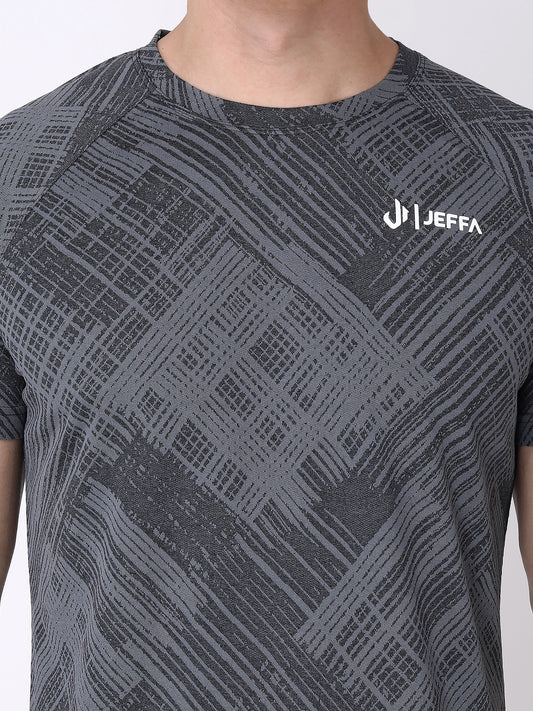 Jeffa Graphite Jacquard T-shirt