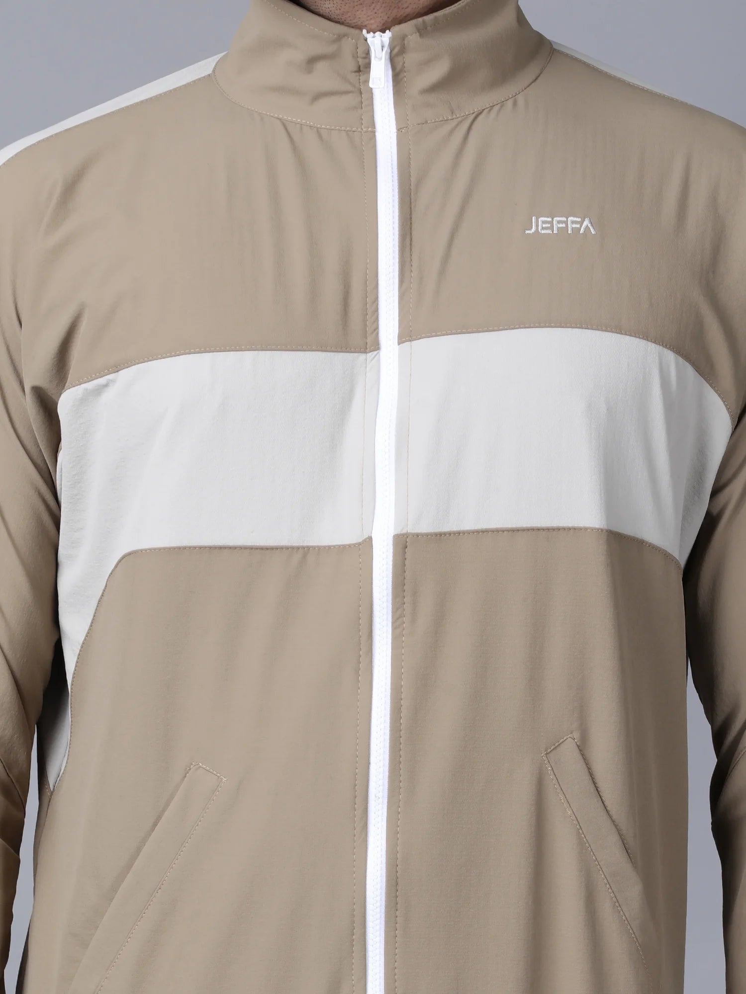 Beige Momentum Nylon Jacket