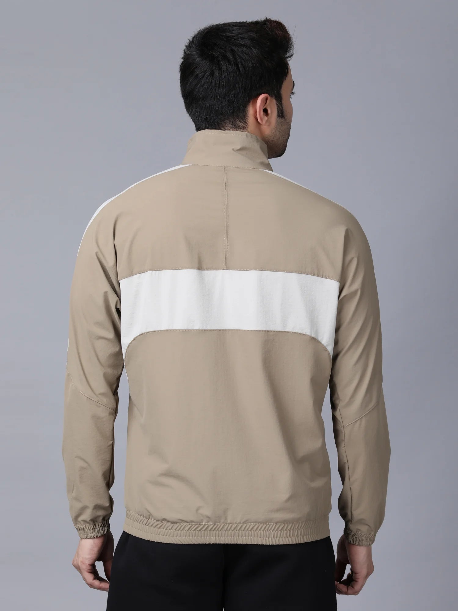 Beige Momentum Nylon Jacket