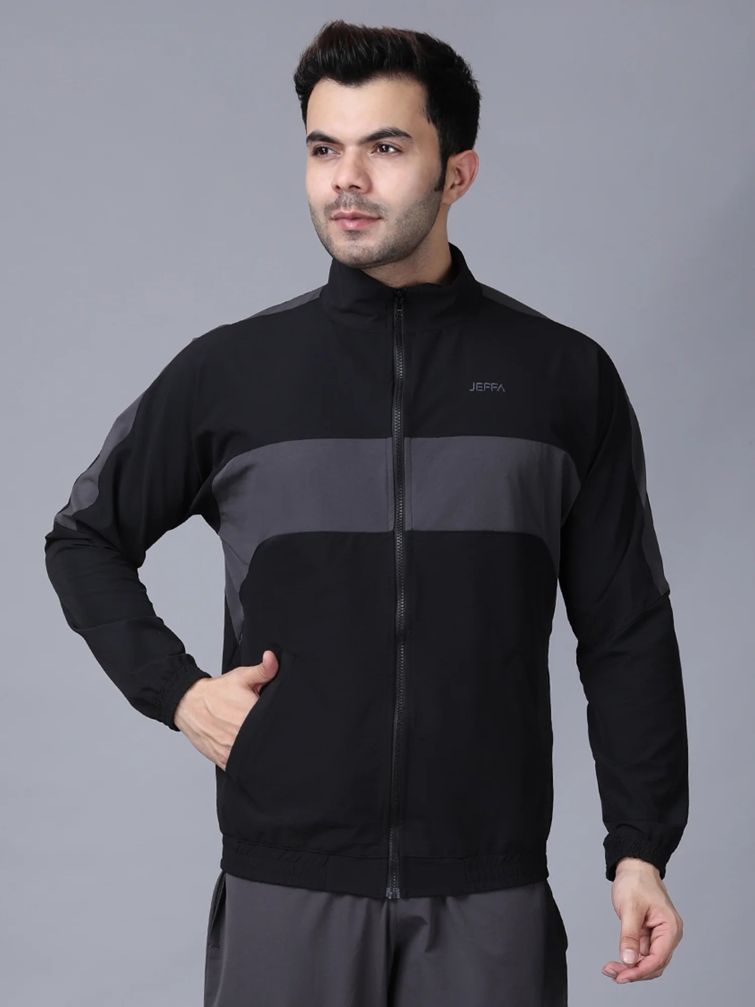 Black Momentum Nylon Jacket