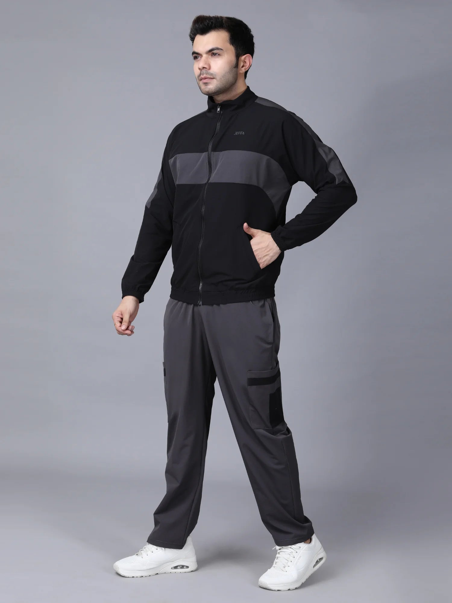 Black Momentum Nylon Jacket