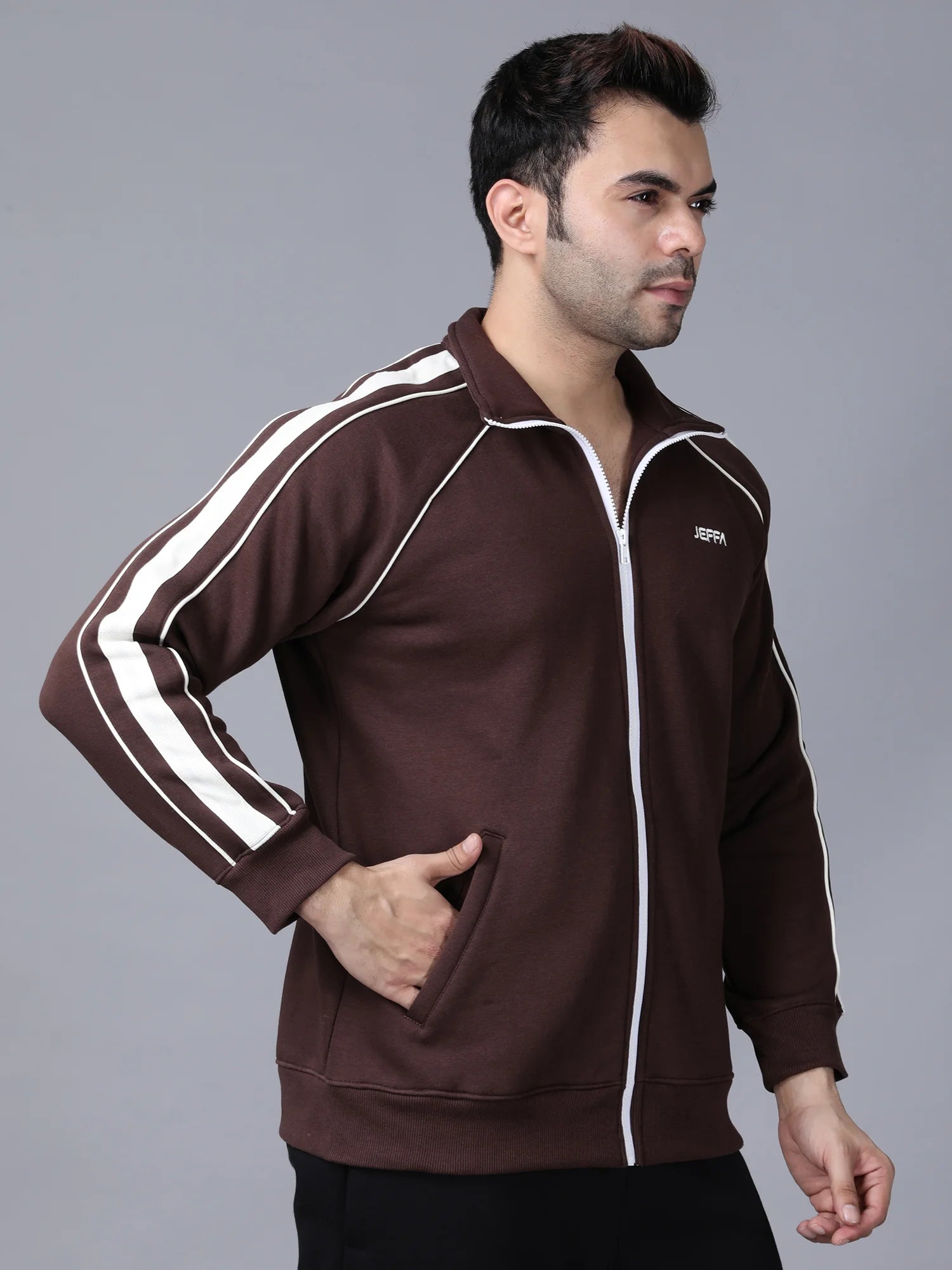 Brown Signature Fleece Jacket