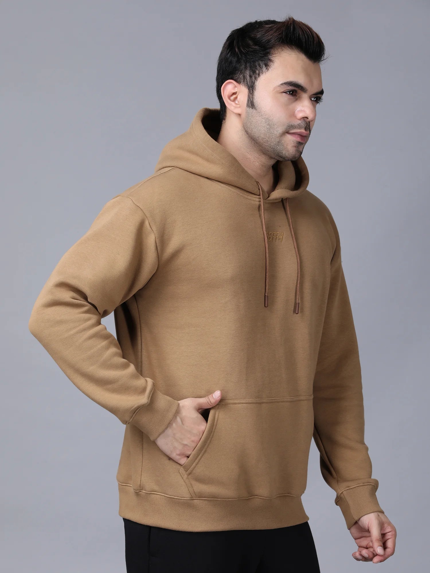 Beige Signature Oversized Hoodie