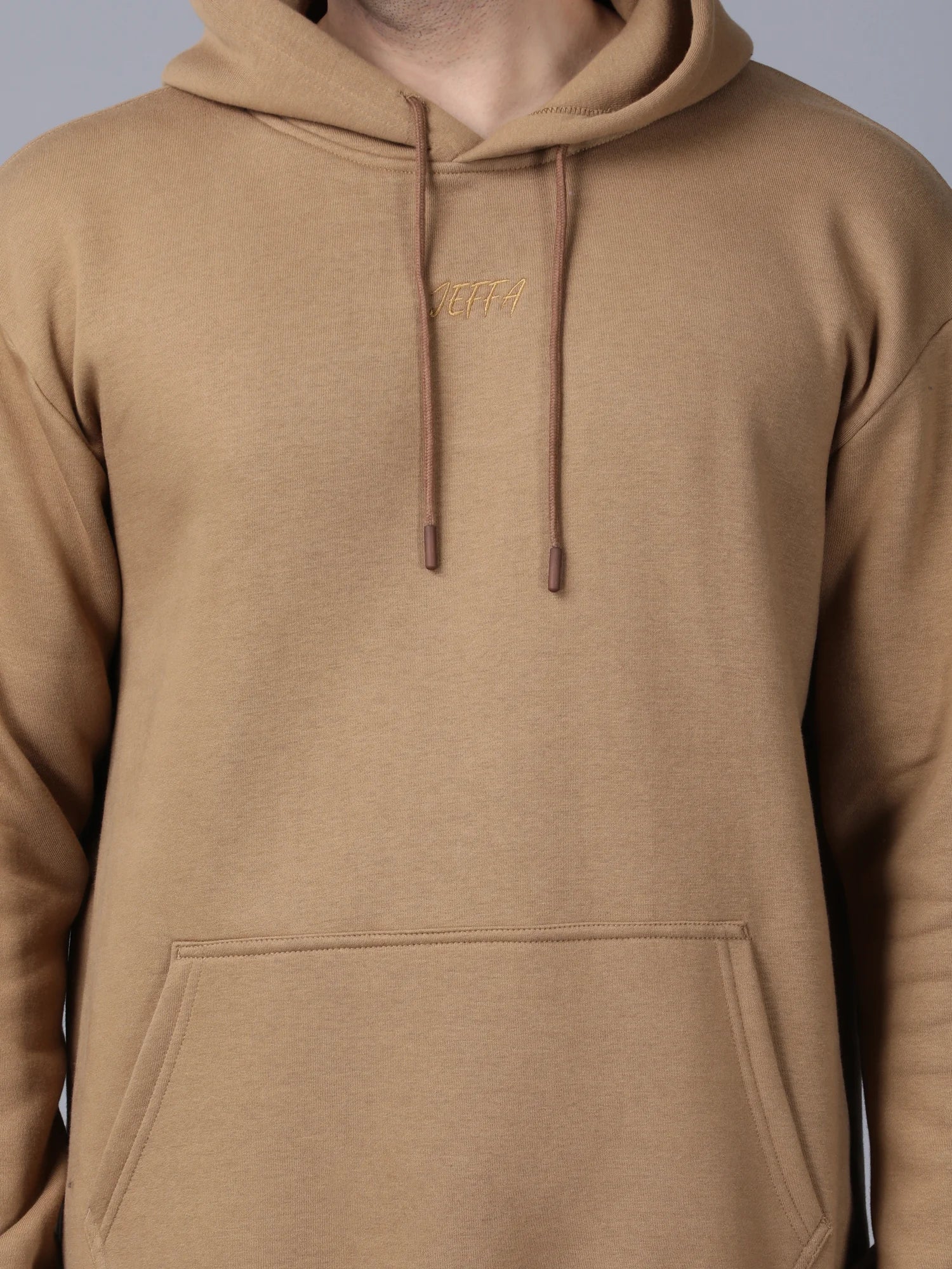 Beige Signature Oversized Hoodie