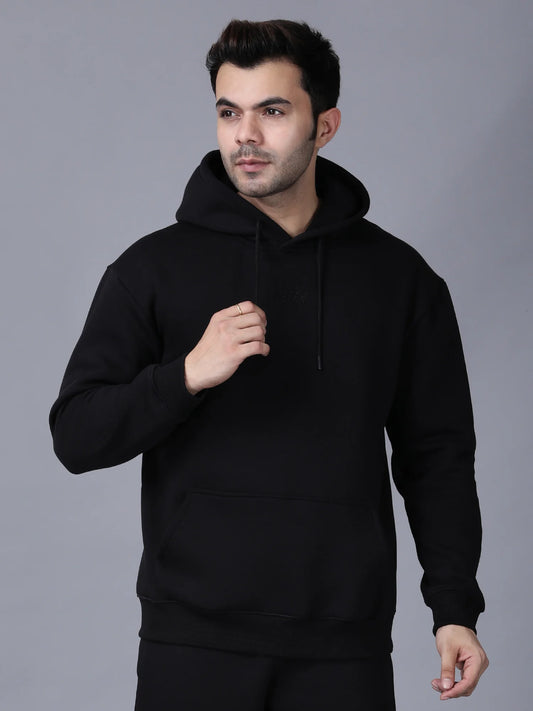 Black Signature Oversized Hoodie