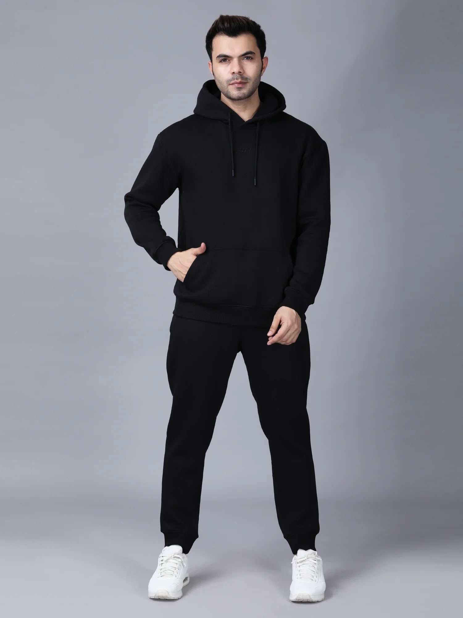 Black Signature Oversized Hoodie