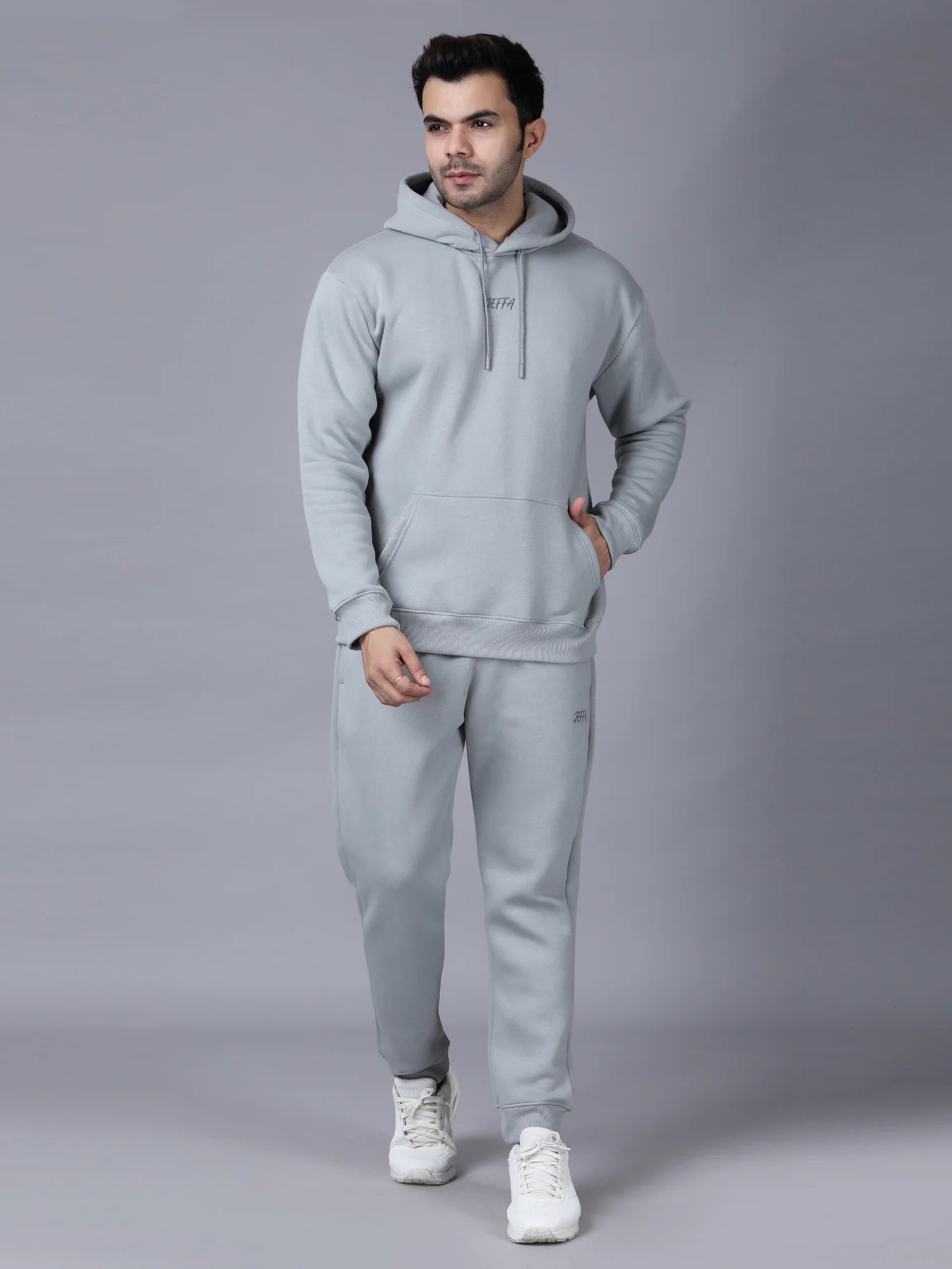 Grey Signature Oversized Hoodie