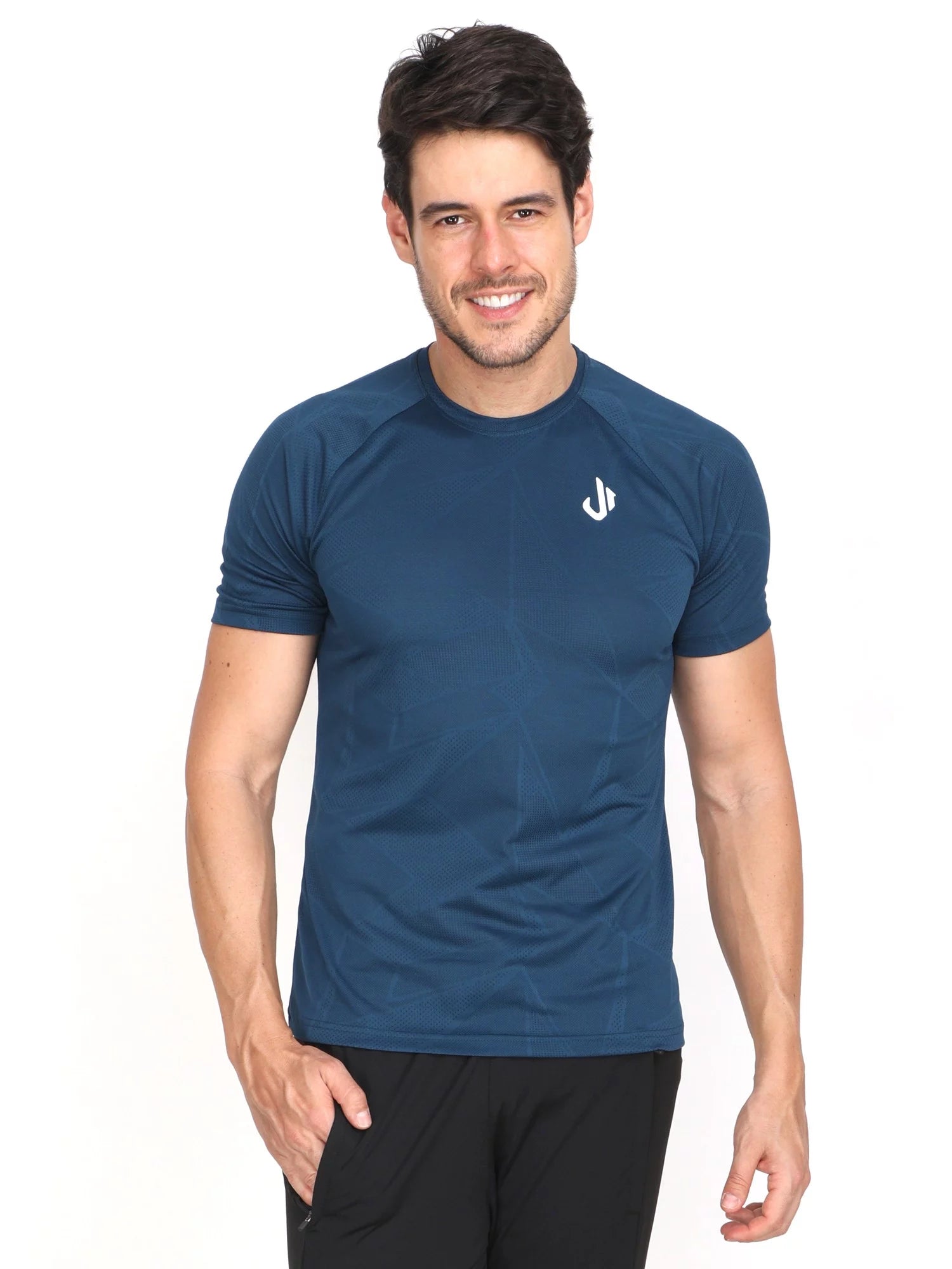 Jeffa Solid Blue T-shirt