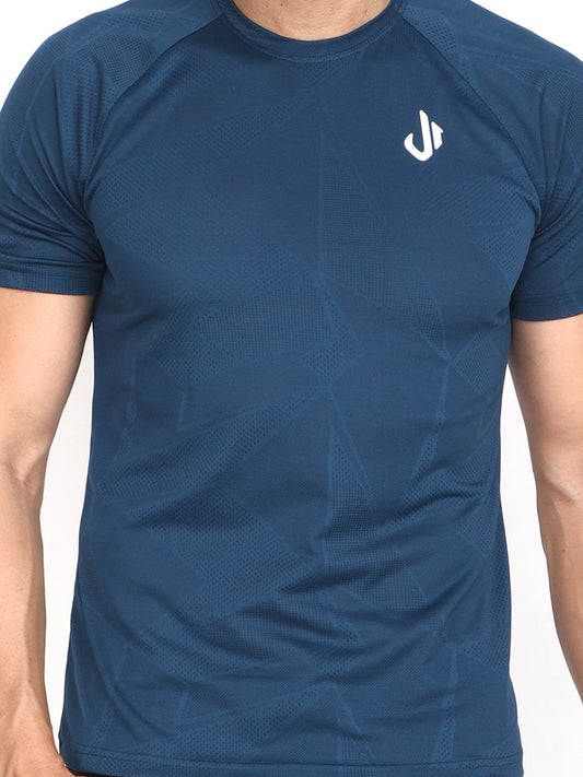 Jeffa Solid Blue T-shirt